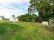 Spacious backyard with shed and lush greenery at 36905 Kay Ave, Zephyrhills, FL 33542