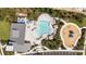 Resort-style pool with adjacent playground and clubhouse at 5028 124Th E Ave, Parrish, FL 34219