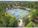 Community features a well-maintained outdoor sports court for basketball and tennis at 5110 San Martino Dr, Wesley Chapel, FL 33543