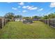 Large backyard with a spacious grassy area and above ground pool at 5871 49Th N Ave, Kenneth City, FL 33709