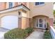 Townhome entry with double door and lush landscaping at 6224 Vista Verde W Dr, St Petersburg, FL 33707