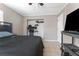 Bedroom with a double bed and built-in closet at 6512 2Nd Ave Ne, Bradenton, FL 34208