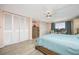 Main bedroom with built-in wardrobe and plenty of closet space at 750 Island Way # 401, Clearwater Beach, FL 33767