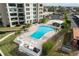 Enjoy relaxing in this community pool at 750 Island Way # 401, Clearwater Beach, FL 33767