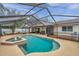 Inviting screened pool with a spa and plenty of deck space at 9923 119Th Way, Seminole, FL 33772