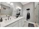 Double vanity, soaking tub, and separate shower at 11424 Zenith Cir, Tampa, FL 33635