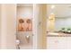 Clean bathroom with single vanity and toilet at 1200 Gulf Blvd # 102, Clearwater Beach, FL 33767