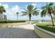 Ocean view from a patio with lush landscaping at 1200 Gulf Blvd # 102, Clearwater Beach, FL 33767