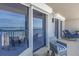 Balcony with ocean view and lounge chairs at 1660 Gulf Blvd # 304, Clearwater Beach, FL 33767