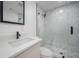 Clean bathroom with a large walk-in shower at 2318 Granada W Cir, St Petersburg, FL 33712