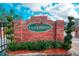 Eagle Pointe community entrance with brick signage at 2512 Centennial Falcon Dr, Valrico, FL 33596