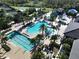 Resort-style pool with lap lanes and water park at 2670 Tarragona Way, Wesley Chapel, FL 33543