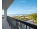 Balcony view overlooking the beach and ocean at 3200 Gulf Blvd # 204, St Pete Beach, FL 33706