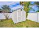 Well maintained storage shed in backyard at 3709 W Oklahoma Ave, Tampa, FL 33611