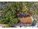 Aerial view showcasing the property's expansive, private backyard at 5027 Sunrise S Dr, St Petersburg, FL 33705