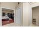 Bedroom entry with closet and access to bedroom at 8535 Delaware Dr, Weeki Wachee, FL 34607