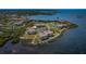 Aerial view of waterfront community, showing location of condo at 102 Mariner Dr, Tarpon Springs, FL 34689