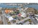 Aerial view showing home's location near water at 117 73Rd Ave, St Pete Beach, FL 33706