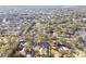 Wide aerial view of neighborhood near a lake at 14031 Shady Shores Dr, Tampa, FL 33613