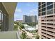 Balcony view of city streets and high-rises at 145 2Nd S Ave # 616, St Petersburg, FL 33701