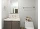 Modern bathroom with floating vanity and toilet at 145 2Nd S Ave # 616, St Petersburg, FL 33701