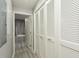 Hallway with a closet that leads to the bathroom at 145 2Nd S Ave # 616, St Petersburg, FL 33701