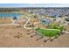 Aerial view of community park with playground and sports facilities at 14838 Paddock Pond Ave, Lithia, FL 33547