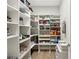 Well-organized pantry with ample shelving for storage at 14838 Paddock Pond Ave, Lithia, FL 33547