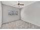 Clean bedroom featuring new carpet, neutral paint, and a window at 1803 Tawnee Pl, Brandon, FL 33510