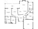 Detailed home floor plan showing layout of the kitchen, bedrooms, bathrooms, living room and garage at 1803 Tawnee Pl, Brandon, FL 33510