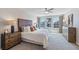 Main bedroom with a neutral color palette and ample natural light at 2927 Gardiner Ln, Zephyrhills, FL 33541