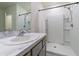 Bathroom with a vanity and a large shower at 34219 Sorrel Mint Dr, Wesley Chapel, FL 33543