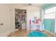 Spacious bedroom closet with shelving and hanging rod at 4702 W Bay Ave, Tampa, FL 33616