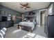 Bright bedroom with a double bed and plenty of closet space at 5020 W Dickens Ave, Tampa, FL 33629