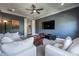 Relaxing media room, plush seating, and large screen TV at 5020 W Dickens Ave, Tampa, FL 33629