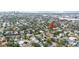 Aerial view showing a house's location in a residential area at 513 Suwanee Cir, Tampa, FL 33606