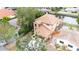 Aerial view of two-story house near the waterfront at 513 Suwanee Cir, Tampa, FL 33606