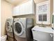 Laundry room with washer, dryer, and utility sink at 513 Suwanee Cir, Tampa, FL 33606