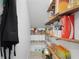 Well-organized pantry with ample shelving for storage at 6205 Voyagers Pl, Apollo Beach, FL 33572