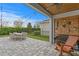 Relaxing patio with string lights and outdoor seating at 6205 Voyagers Pl, Apollo Beach, FL 33572