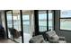 Living room with amazing water views and balcony access at 6265 Sun Blvd # 906, St Petersburg, FL 33715