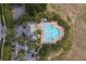 Community pool with lap lanes and adjacent parking at 656 Argyll Dr, Spring Hill, FL 34609