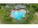 Community pool with lap lanes and surrounding amenities at 656 Argyll Dr, Spring Hill, FL 34609