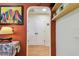 Bright hallway with arched doorway and painted walls at 830 23Rd N Ave, St Petersburg, FL 33704