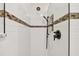 Walk-in shower with subway tile and a rain shower head at 830 23Rd N Ave, St Petersburg, FL 33704