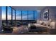 Main bedroom with city views and modern decor at 1101 E Jackson St # 3601, Tampa, FL 33602