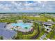 Community pool with a cabana and bicycle storage at 12143 Kingsley Trl, Parrish, FL 34219