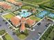 Resort-style community pool, tennis courts, and clubhouse at 16732 Mooner Plank Cir, Wimauma, FL 33598