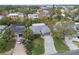 Aerial view of house and neighborhood, showcasing lush landscaping at 1927 Montana Ne Ave, St Petersburg, FL 33703