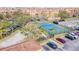 Community tennis court with surrounding parking at 2724 Via Murano # 631, Clearwater, FL 33764